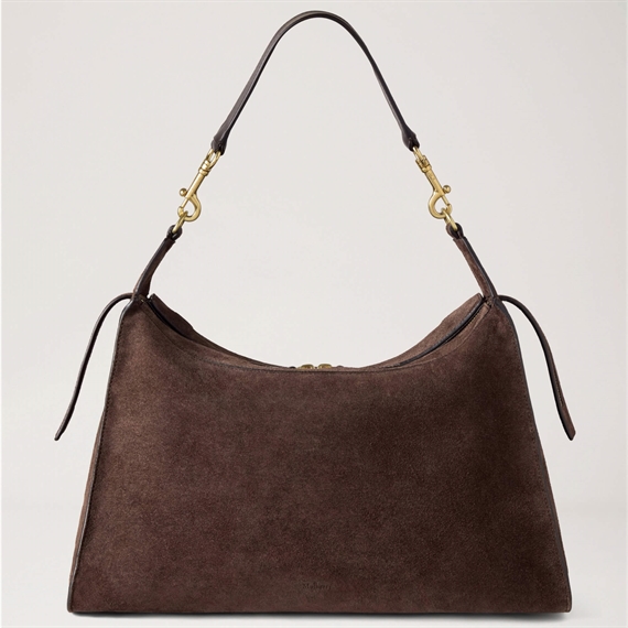 Mulberry Roxanne Shoulder Bag Chocolate Suede